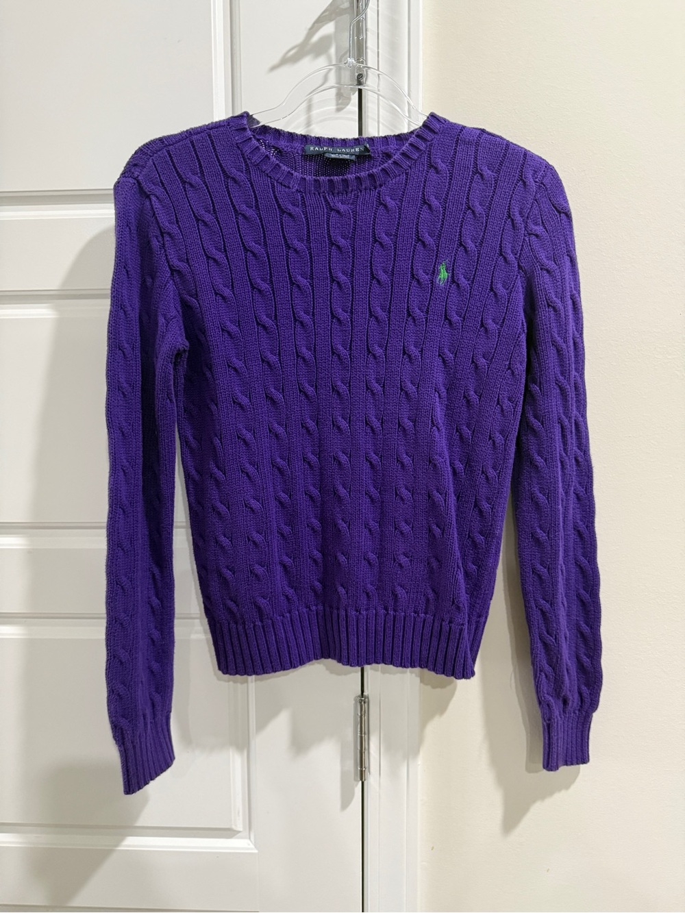 💜 Ralph Lauren Cable Knit Sweater | Purple | Sz S 💜